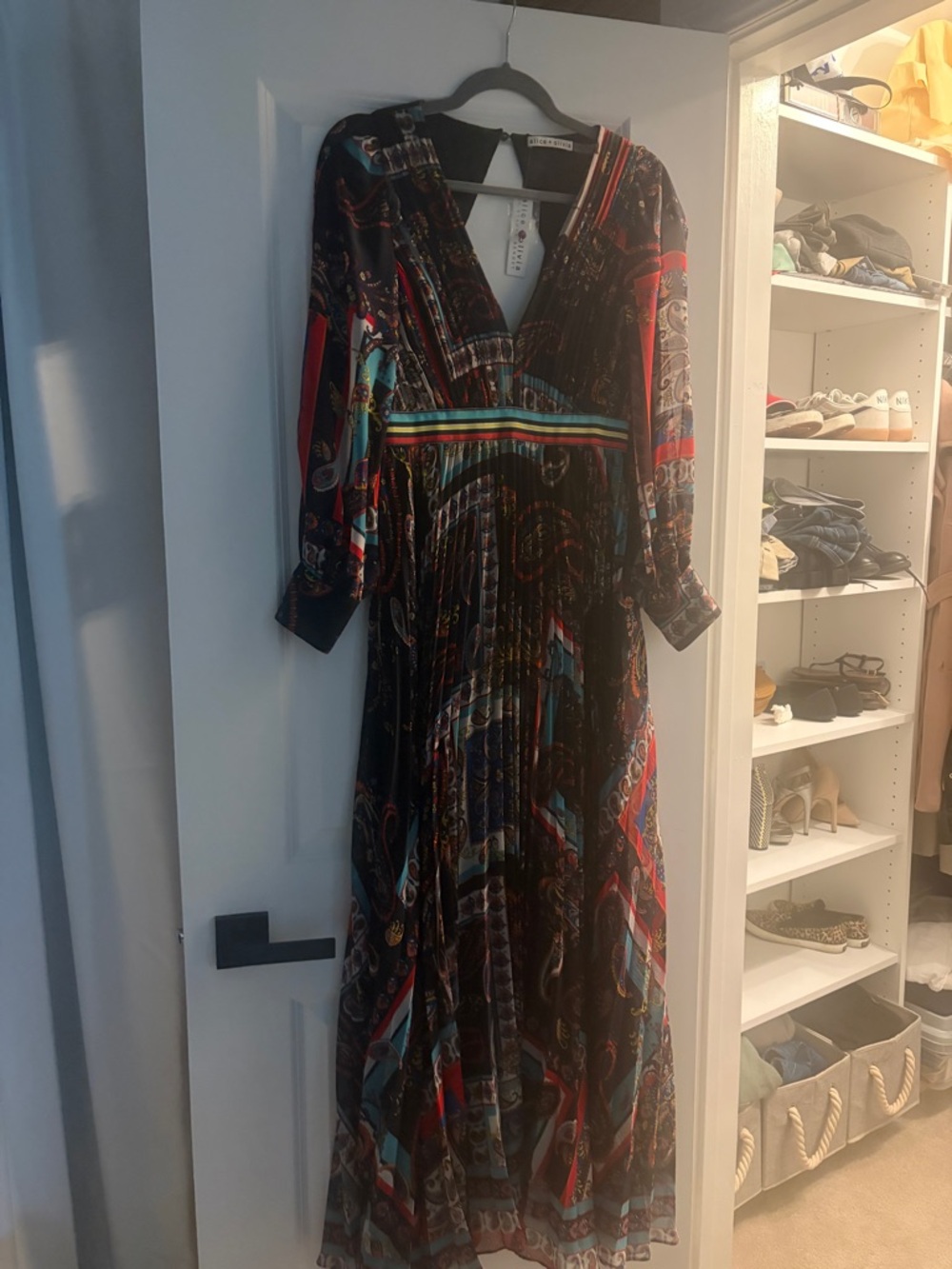 Bohemian Maxi Dress in Multicolor Print